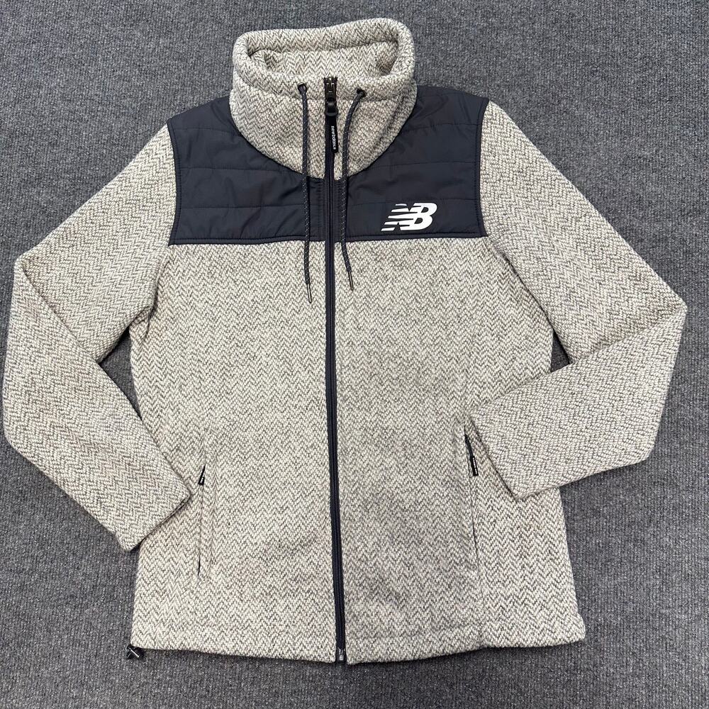 New Balance Women's Polartec Fleece Full Zip Jacket Gorpcore Outdoor Coat M